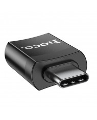 Αντάπτορας Hoco UA17 USB-C σε USB 3.0 με Λειτουργία OTG και Δυνατότητα Φόρτισης 5V / 2A Μαύρο