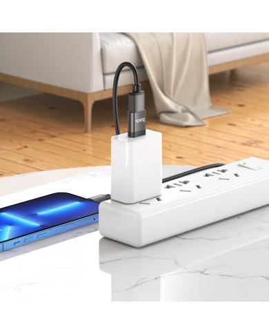 Αντάπτορας Hoco UA17 USB-C σε USB 3.0 με Λειτουργία OTG και Δυνατότητα Φόρτισης 5V / 2A Μαύρο