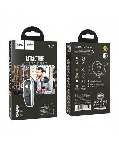 Bluetooth Hands Free Hoco RT07 Bluetooth V.5.0 με Δόνηση Multi Pairing Μαύρο