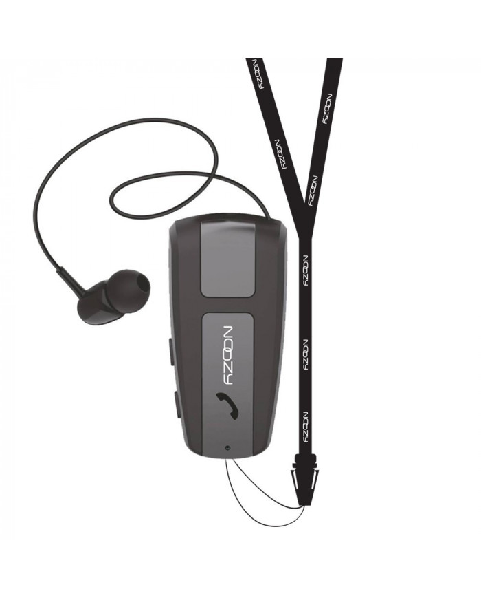 Bluetooth Hands Free Noozy Roller BH68 V.5.0 με Δόνηση και Strap Λαιμού Multi Pairing Μαύρο