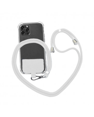 Universal Λουράκι Λαιμού για Θήκη Κινητού Λευκό