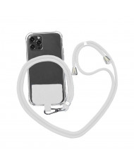 Universal Λουράκι Λαιμού για Θήκη Κινητού Λευκό