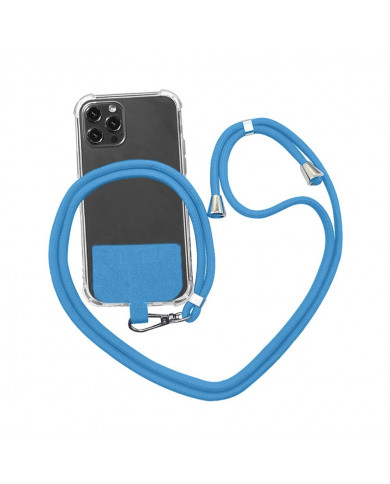Universal Λουράκι Λαιμού για Θήκη Κινητού Ανοιχτό Μπλε