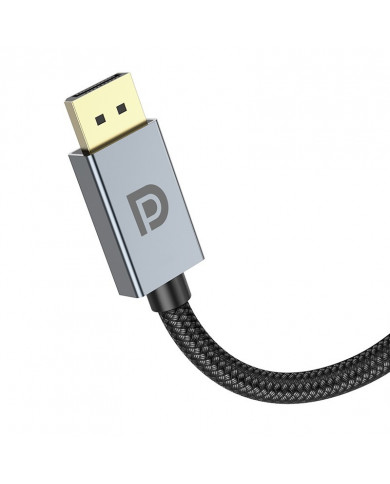 Καλώδιο Hoco US04 Display Port 1.4 σε 8K Ultra HD 60Hz 32.4Gbps 1μ. Μαύρο