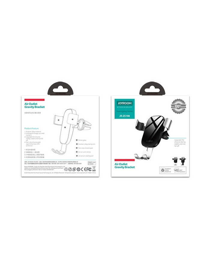 JOYROOM βάση smartphone για αυτοκίνητο JR-ZS198, μαύρη