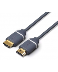 PHILIPS καλώδιο HDMI 2.0 SWV5610G, 4K 3D, copper, γκρι, 1.5m