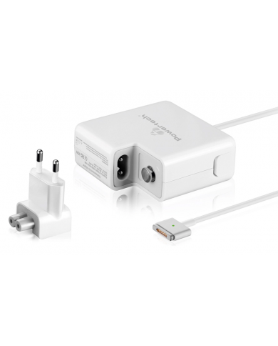 POWERTECH τροφοδοτικό laptop PT-836 για Apple Macbooks, 45W, λευκό