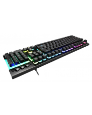 SADES gaming πληκτρολόγιο Neo Whistle SA-KB105, RGB, αθόρυβο, μαύρο