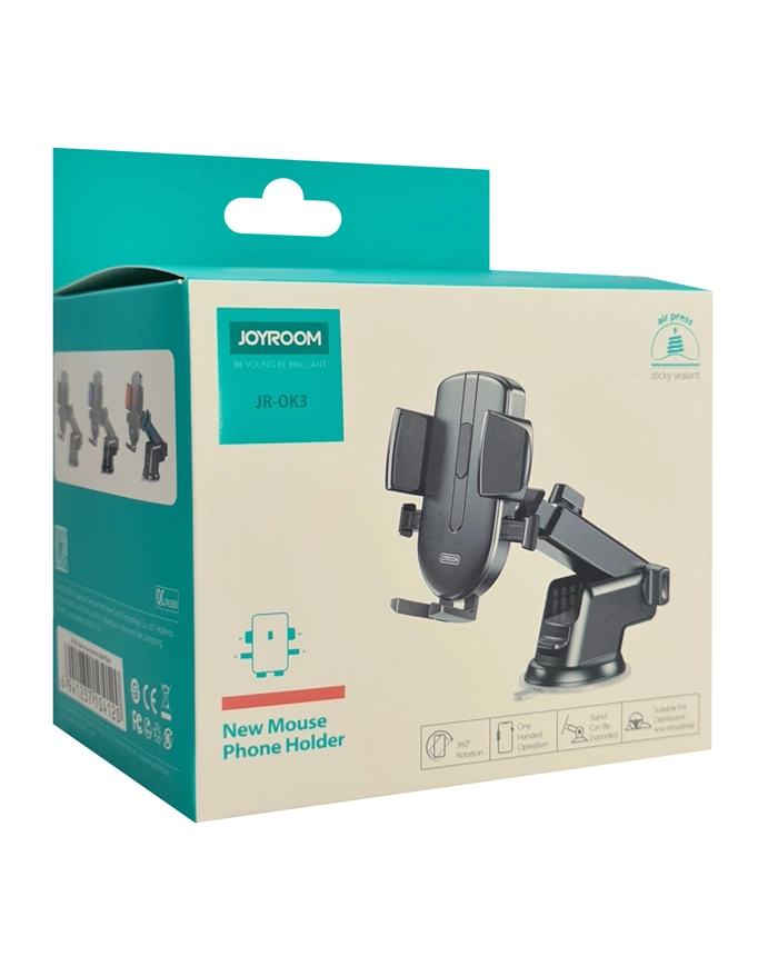 JOYROOM βάση smartphone αυτοκινήτου JR-OK3 για ταμπλό/παρμπρίζ, μαύρη