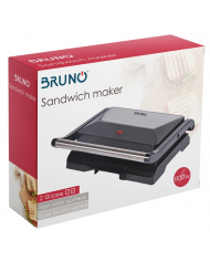 BRUNO τοστιέρα BRN-0067, αντικολλητική επιφάνεια, Inox λαβή, 800W