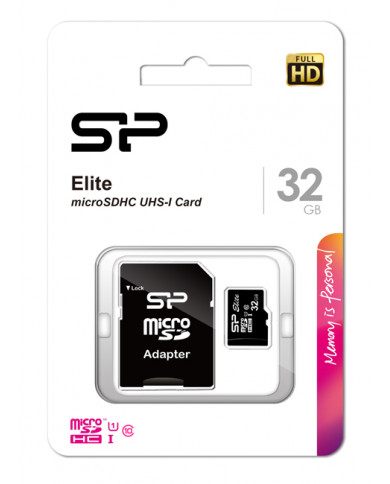 SILICON POWER κάρτα μνήμης Elite microSDXC UHS-1, 32GB, Class 10 SILICON POWER κάρτα μνήμης Elite microSDXC UHS-1, 32GB, Class 10
