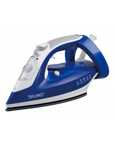 BRUNO σίδερο ατμού , 2800W, κεραμική πλάκα, anti-drip BRUNO σίδερο ατμού , 2800W, κεραμική πλάκα, anti-drip