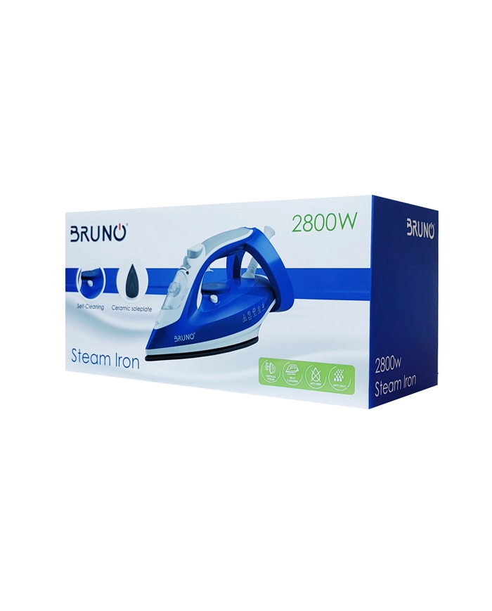 BRUNO σίδερο ατμού , 2800W, κεραμική πλάκα, anti-drip
