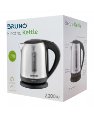 BRUNO Ηλεκτρικός βραστήρας, 2200W, 1.7lt, βάση 360°