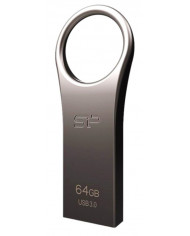 SILICON POWER USB Flash Drive Jewel 80, 64GB, USB 3.2, Titanium
