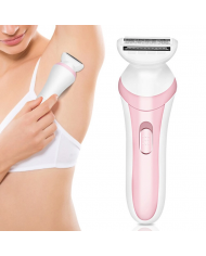 HTC αποτριχωτική μηχανή , 3 σε 1, επαναφορτιζόμενη, ροζ