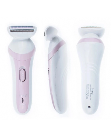 HTC αποτριχωτική μηχανή , 3 σε 1, επαναφορτιζόμενη, ροζ