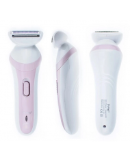 HTC αποτριχωτική μηχανή , 3 σε 1, επαναφορτιζόμενη, ροζ
