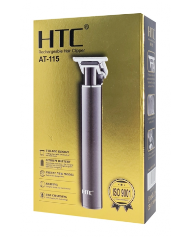 HTC ασύρματη κουρευτική μηχανή A, 4 μήκη κοπής, μαύρη