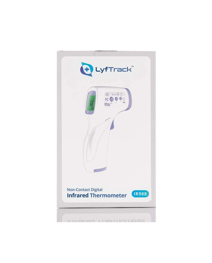 LYFTRACK Ηλεκτρονικό θερμόμετρο υπερύθρων με οθόνη , λευκό LYFTRACK Ηλεκτρονικό θερμόμετρο υπερύθρων με οθόνη , λευκό
