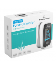 POWERTECH παλμικό οξύμετρο δακτύλου , OLED οθόνη, λευκό