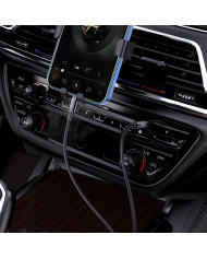 Καλώδιο σύνδεσης Ήχου Hoco UPA19 Braided Lightning Αρσενικό σε 3.5mm Αρσενικό Μαύρο 1m