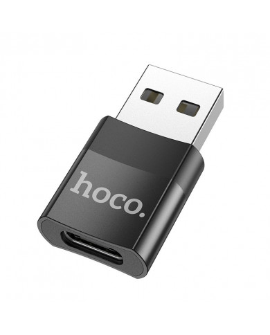 Αντάπτορας Hoco UA17 USB 3.0 σε USB-C με Λειτουργία OTG και Δυνατότητα Φόρτισης 2A/3A 60W Μαύρο