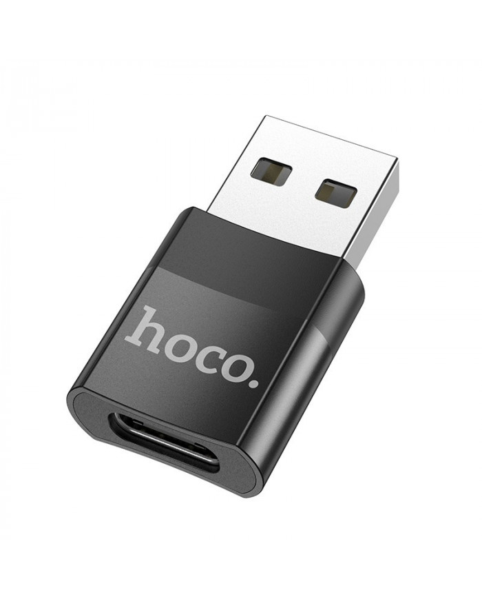Αντάπτορας Hoco UA17 USB 3.0 σε USB-C με Λειτουργία OTG και Δυνατότητα Φόρτισης 2A/3A 60W Μαύρο