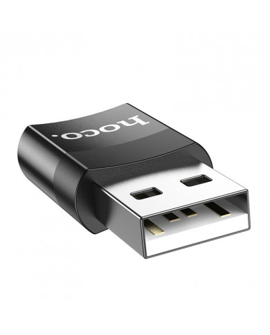 Αντάπτορας Hoco UA17 USB 3.0 σε USB-C με Λειτουργία OTG και Δυνατότητα Φόρτισης 2A/3A 60W Μαύρο