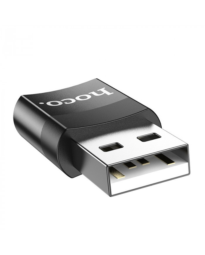 Αντάπτορας Hoco UA17 USB 3.0 σε USB-C με Λειτουργία OTG και Δυνατότητα Φόρτισης 2A/3A 60W Μαύρο