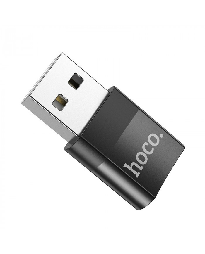 Αντάπτορας Hoco UA17 USB 3.0 σε USB-C με Λειτουργία OTG και Δυνατότητα Φόρτισης 2A/3A 60W Μαύρο