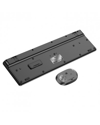 Πληκτρολόγιο και Ποντίκι Hoco GM17 Wireless Business Set Full Size, 104 Πλήκτρα 2.4GHz USB Dongle Μαύρο