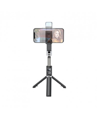 Βάση Στήριξης και Selfie Stick Hoco K16 για Συσκευές 4.7"-6.5" 55mAh, Μήκος 800mm, Μαύρο