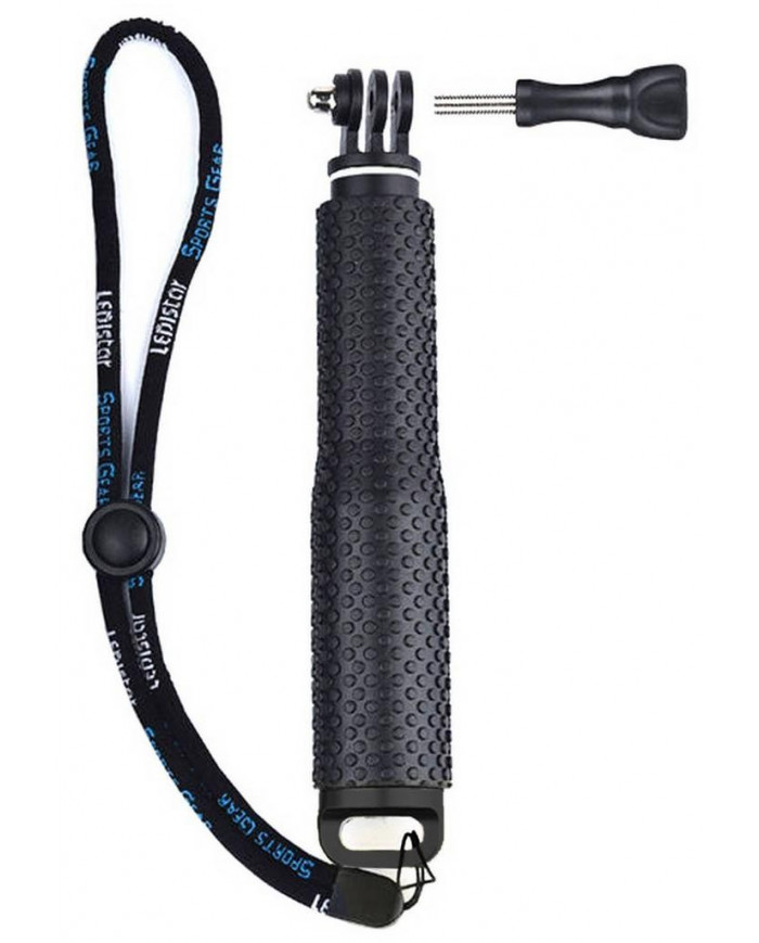 Selfie Stick Monopod LEDISTAR LDX-806 για Φωτογραφικές Μηχανές τύπου GoPro. Πτυσσόμενο Μαύρο Μήκος: 18cm-48cm