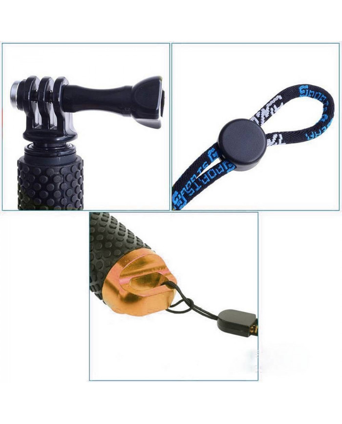 Selfie Stick Monopod LEDISTAR LDX-806 για Φωτογραφικές Μηχανές τύπου GoPro. Πτυσσόμενο Μαύρο Μήκος: 18cm-48cm