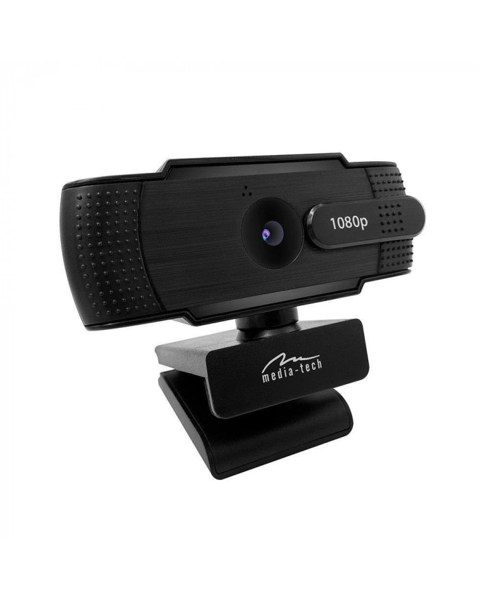 USB Webcam Media-Tech Look V Privacy MT4107 Full HD 1920x1080 Μαύρη με Ενσωματωμένο Μικρόφωνο