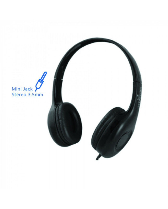 Ακουστικό με μικρόφωνο μαύρο TH114