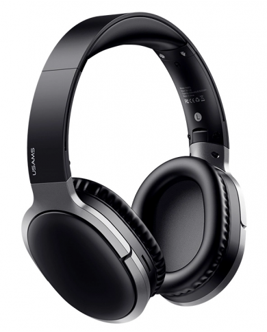 USAMS bluetooth headphones , wireless & wired, 40mm, μαύρα USAMS bluetooth headphones , wireless & wired, 40mm, μαύρα