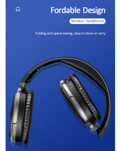 USAMS bluetooth headphones , wireless & wired, 40mm, μαύρα USAMS bluetooth headphones , wireless & wired, 40mm, μαύρα