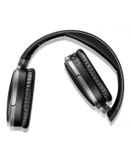 USAMS bluetooth headphones , wireless & wired, 40mm, μαύρα