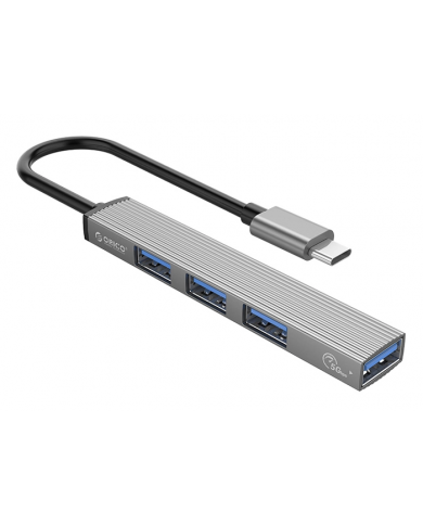 ORICO USB-C hub A, 4x USB ports, γκρι ORICO USB-C hub A, 4x USB ports, γκρι