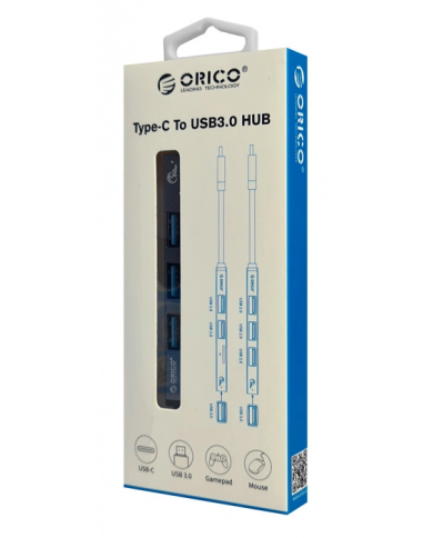 ORICO USB-C hub A, 4x USB ports, γκρι