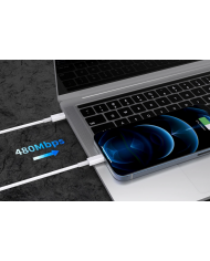 POWERTECH καλώδιο USB-C σε Lightning , 20W, PD, 1m, λευκό