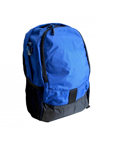 Τσάντα Πλάτης 2 Θέσεων 30x40 και Θέση για Laptop - Tablet 15" Μαύρο - Μπλέ