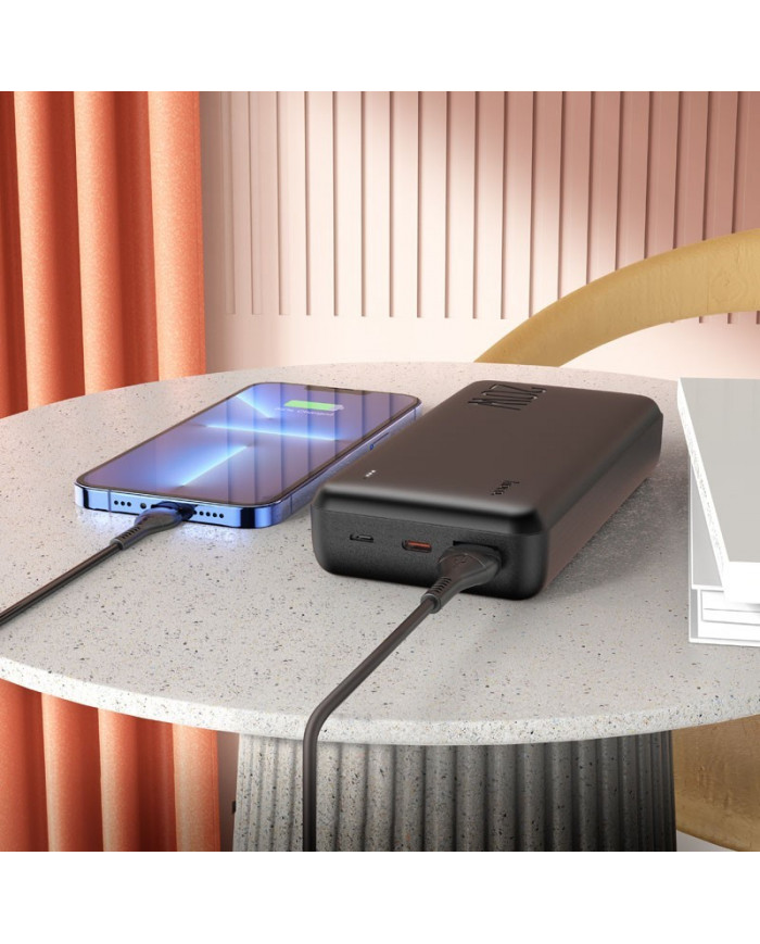 Power Bank Hoco J87A Tacker 20000mAh PD20W+QC3.0 Έξοδος Usb-A 20W και Usb-C 18W Μαύρο
