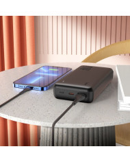 Power Bank Hoco J87A Tacker 20000mAh PD20W+QC3.0 Έξοδος Usb-A 20W και Usb-C 18W Μαύρο