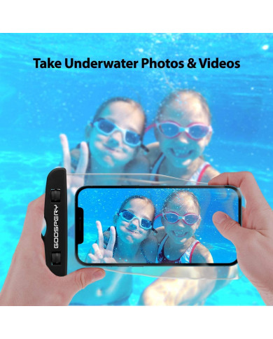 Θήκη Αδιάβροχη Goospery για Κινητά Τηλέφωνα Λευκό 19x10.5cm