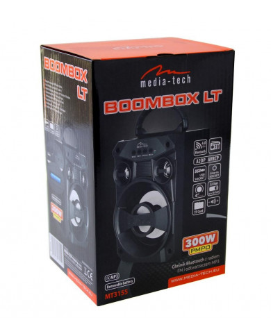 Φορητό Ηχείο Bluetooth Media-Tech Boombox LT MT3155 300W