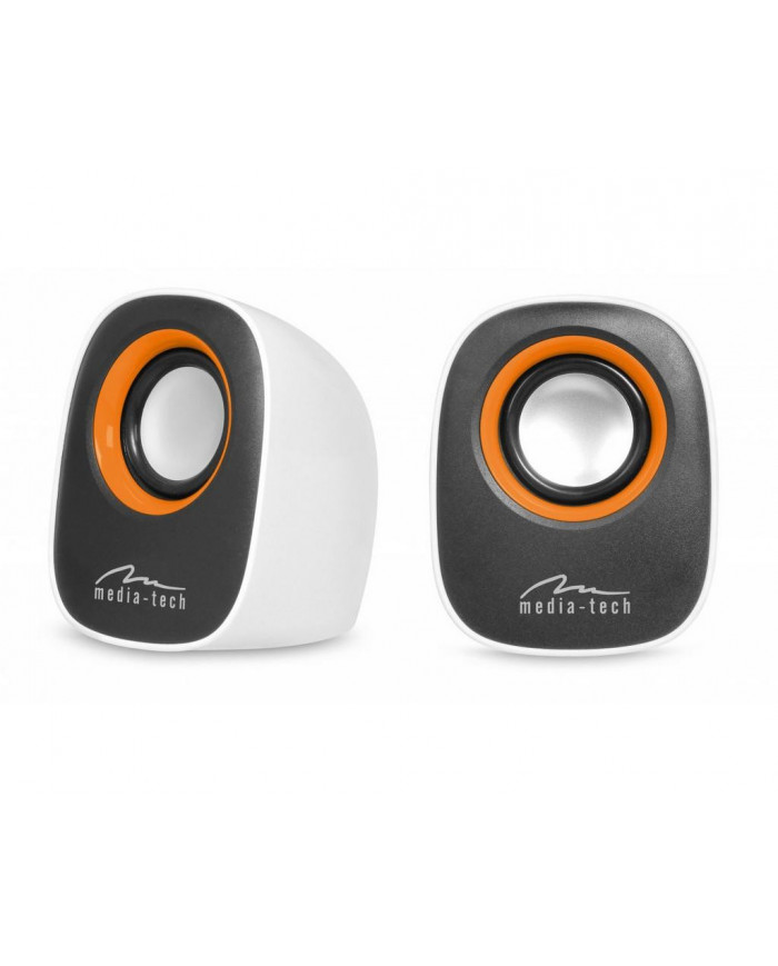 Ηχεία Stereo Media-Tech MT3137W IBO 3.5mm με Τροφοδοσία USB 6W Λευκά
