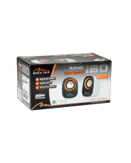 Ηχεία Stereo Media-Tech MT3137W IBO 3.5mm με Τροφοδοσία USB 6W Λευκά
